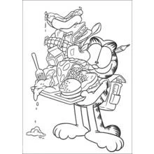 Dessin à colorier: Garfield (Dessins animés et séries animées) #26243 - Coloriages à Imprimer Gratuits