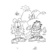 Dessin à colorier: Garfield (Dessins animés et séries animées) #26283 - Coloriages à Imprimer Gratuits