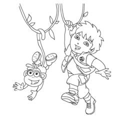 Dessin à colorier: Go Diego! (Dessins animés et séries animées) #48585 - Coloriages à Imprimer Gratuits
