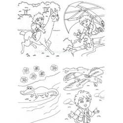 Dessin à colorier: Go Diego! (Dessins animés et séries animées) #48607 - Coloriages à Imprimer Gratuits