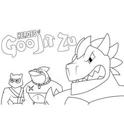 Dessin à colorier: Goo Jit Zu (Dessins animés et séries animées) #187777 - Coloriages à Imprimer Gratuits