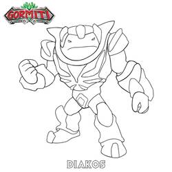 Dessin à colorier: Gormiti (Dessins animés et séries animées) #210468 - Coloriages à Imprimer Gratuits
