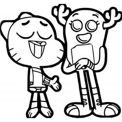 Dessin à colorier: Gumball (Dessins animés et séries animées) #188489 - Coloriages à Imprimer Gratuits