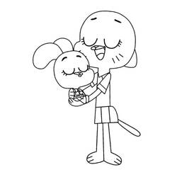 Dessin à colorier: Gumball (Dessins animés et séries animées) #188490 - Coloriages à Imprimer Gratuits