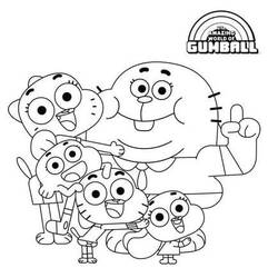 Dessin à colorier: Gumball (Dessins animés et séries animées) #188492 - Coloriages à Imprimer Gratuits