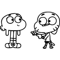 Dessin à colorier: Gumball (Dessins animés et séries animées) #188494 - Coloriages à Imprimer Gratuits
