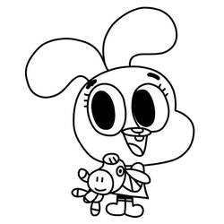 Dessin à colorier: Gumball (Dessins animés et séries animées) #188495 - Coloriages à Imprimer Gratuits