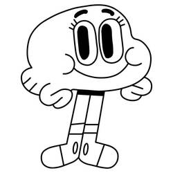 Dessin à colorier: Gumball (Dessins animés et séries animées) #188500 - Coloriages à Imprimer Gratuits