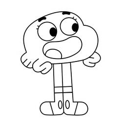 Dessin à colorier: Gumball (Dessins animés et séries animées) #188501 - Coloriages à Imprimer Gratuits