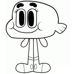 Dessin à colorier: Gumball (Dessins animés et séries animées) #188502 - Coloriages à Imprimer Gratuits