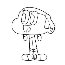 Dessin à colorier: Gumball (Dessins animés et séries animées) #188504 - Coloriages à Imprimer Gratuits