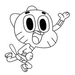 Dessin à colorier: Gumball (Dessins animés et séries animées) #188506 - Coloriages à Imprimer Gratuits