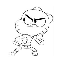 Dessin à colorier: Gumball (Dessins animés et séries animées) #188509 - Coloriages à Imprimer Gratuits