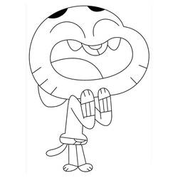 Dessin à colorier: Gumball (Dessins animés et séries animées) #188511 - Coloriages à Imprimer Gratuits