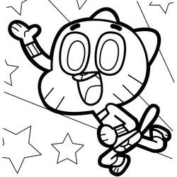 Dessin à colorier: Gumball (Dessins animés et séries animées) #188512 - Coloriages à Imprimer Gratuits