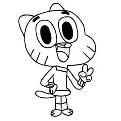 Dessin à colorier: Gumball (Dessins animés et séries animées) #188515 - Coloriages à Imprimer Gratuits