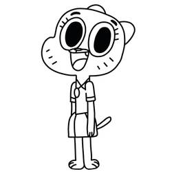 Dessin à colorier: Gumball (Dessins animés et séries animées) #188520 - Coloriages à Imprimer Gratuits
