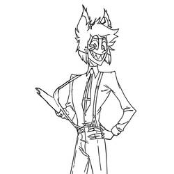 Dessin à colorier: Hazbin Hotel (Dessins animés et séries animées) #213552 - Coloriages à Imprimer Gratuits