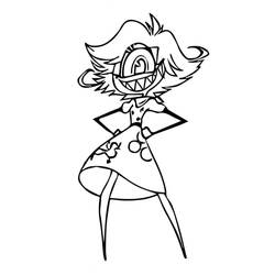 Dessin à colorier: Hazbin Hotel (Dessins animés et séries animées) #213559 - Coloriages à Imprimer Gratuits