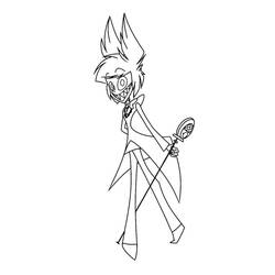 Dessin à colorier: Hazbin Hotel (Dessins animés et séries animées) #213561 - Coloriages à Imprimer Gratuits