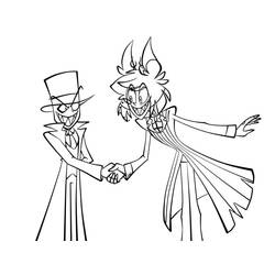 Dessin à colorier: Hazbin Hotel (Dessins animés et séries animées) #213567 - Coloriages à Imprimer Gratuits