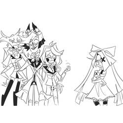 Dessin à colorier: Hazbin Hotel (Dessins animés et séries animées) #213578 - Coloriages à Imprimer Gratuits