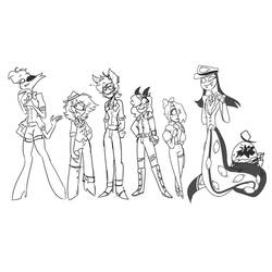 Dessin à colorier: Hazbin Hotel (Dessins animés et séries animées) #213582 - Coloriages à Imprimer Gratuits