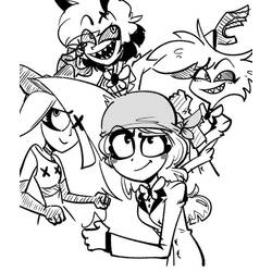 Dessin à colorier: Hazbin Hotel (Dessins animés et séries animées) #213584 - Coloriages à Imprimer Gratuits