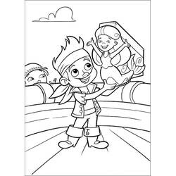 Dessin à colorier: Jake et les Pirates du Pays imaginaire (Dessins animés et séries animées) #42244 - Coloriages à Imprimer Gratuits