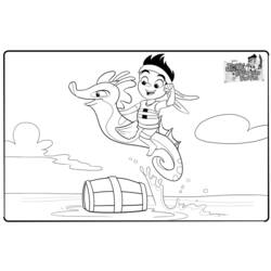 Dessin à colorier: Jake et les Pirates du Pays imaginaire (Dessins animés et séries animées) #42501 - Coloriages à Imprimer Gratuits