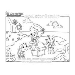 Dessin à colorier: Jake et les Pirates du Pays imaginaire (Dessins animés et séries animées) #42513 - Coloriages à Imprimer Gratuits