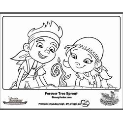 Dessin à colorier: Jake et les Pirates du Pays imaginaire (Dessins animés et séries animées) #42523 - Coloriages à Imprimer Gratuits