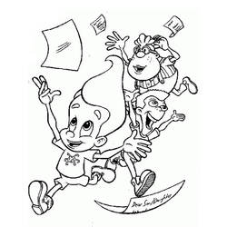 Dessin à colorier: Jimmy Neutron (Dessins animés et séries animées) #48909 - Coloriages à Imprimer Gratuits