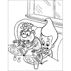 Dessin à colorier: Jimmy Neutron (Dessins animés et séries animées) #48928 - Coloriages à Imprimer Gratuits