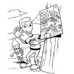 Dessin à colorier: Jimmy Neutron (Dessins animés et séries animées) #48956 - Coloriages à Imprimer Gratuits