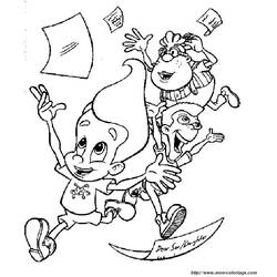 Dessin à colorier: Jimmy Neutron (Dessins animés et séries animées) #48960 - Coloriages à Imprimer Gratuits