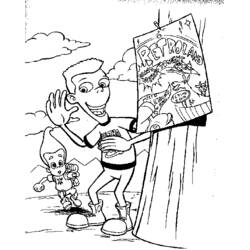 Dessin à colorier: Jimmy Neutron (Dessins animés et séries animées) #48982 - Coloriages à Imprimer Gratuits