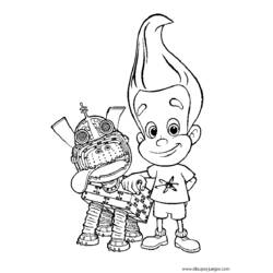 Dessin à colorier: Jimmy Neutron (Dessins animés et séries animées) #49022 - Coloriages à Imprimer Gratuits