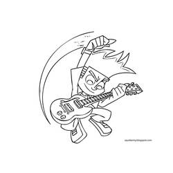 Dessin à colorier: Johnny Test (Dessins animés et séries animées) #34996 - Coloriages à Imprimer Gratuits