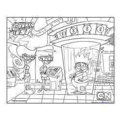 Dessin à colorier: Johnny Test (Dessins animés et séries animées) #35002 - Coloriages à Imprimer Gratuits