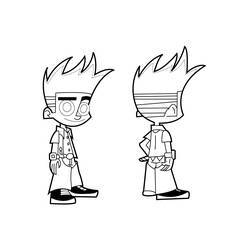 Dessin à colorier: Johnny Test (Dessins animés et séries animées) #35006 - Coloriages à Imprimer Gratuits