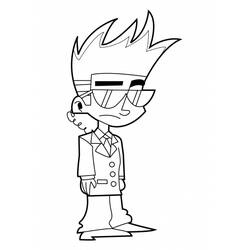 Dessin à colorier: Johnny Test (Dessins animés et séries animées) #35176 - Coloriages à Imprimer Gratuits