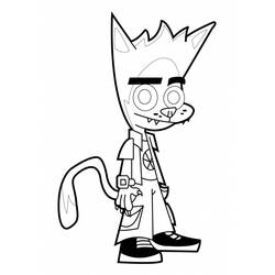 Dessin à colorier: Johnny Test (Dessins animés et séries animées) #35177 - Coloriages à Imprimer Gratuits