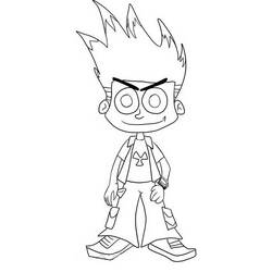 Dessin à colorier: Johnny Test (Dessins animés et séries animées) #35213 - Coloriages à Imprimer Gratuits