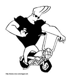 Dessin à colorier: Johny Bravo (Dessins animés et séries animées) #35234 - Coloriages à Imprimer Gratuits