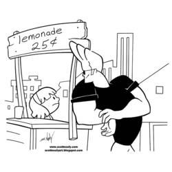 Dessin à colorier: Johny Bravo (Dessins animés et séries animées) #35240 - Coloriages à Imprimer Gratuits