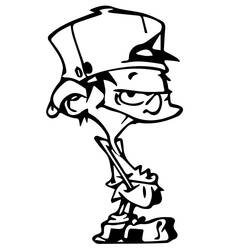 Dessin à colorier: Kid Paddle (Dessins animés et séries animées) #213674 - Coloriages à Imprimer Gratuits