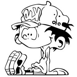 Dessin à colorier: Kid Paddle (Dessins animés et séries animées) #213677 - Coloriages à Imprimer Gratuits