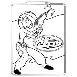 Dessin à colorier: Kim Possible (Dessins animés et séries animées) #212324 - Coloriages à Imprimer Gratuits