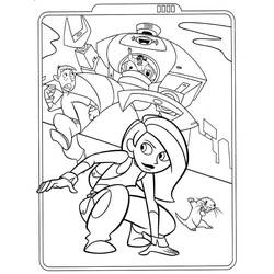 Dessin à colorier: Kim Possible (Dessins animés et séries animées) #212330 - Coloriages à Imprimer Gratuits
